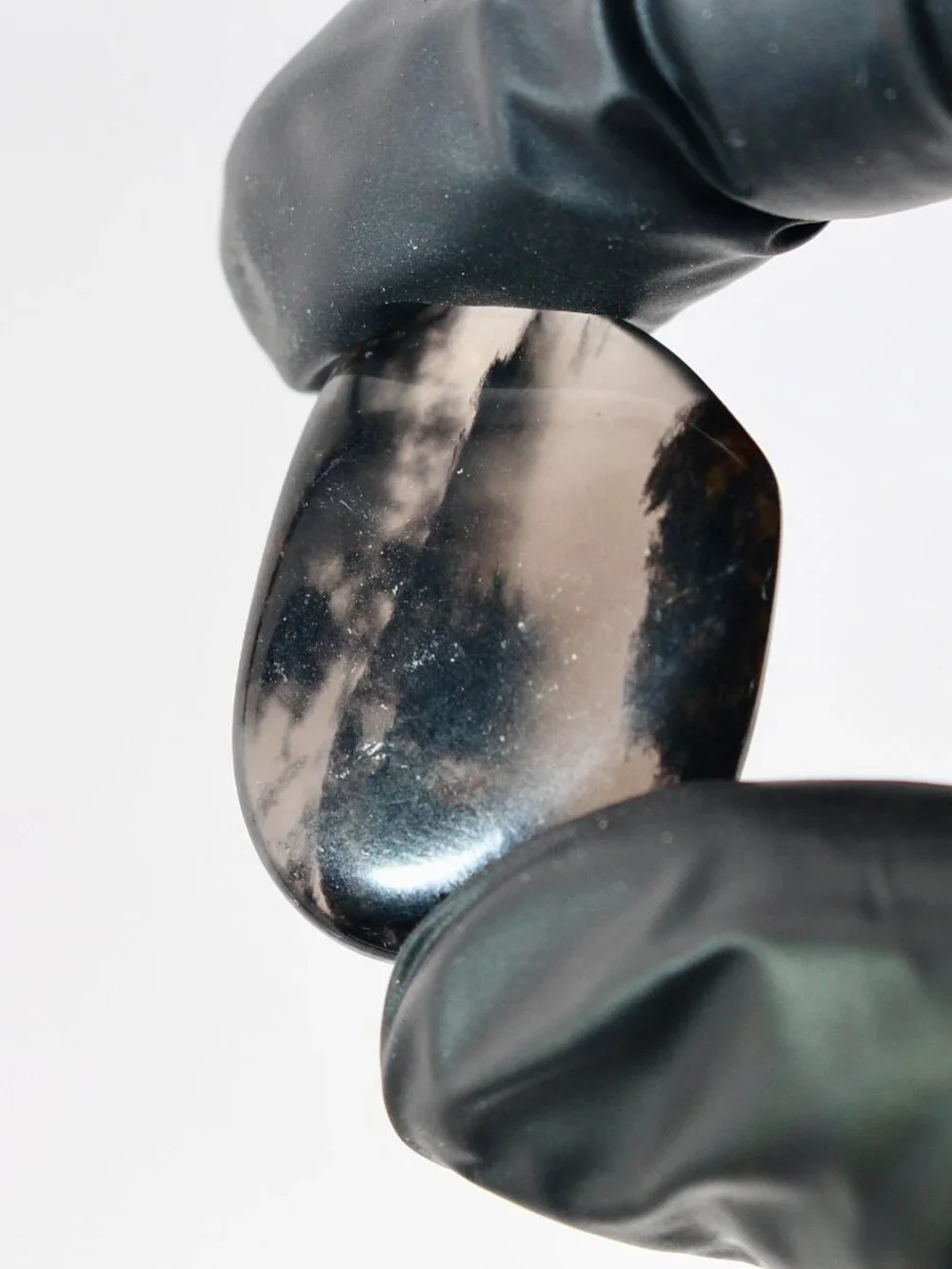 5.0g Old Stock Rainbow Obsidian Polished Davis Creek California Rare Stone Rock